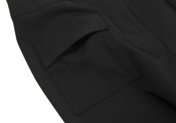 ジャンポールゴルチエ ファムJean Paul GAULTIER FEMME ストレッチフラップポケットストレートパンツ 黒40 K-118932_003