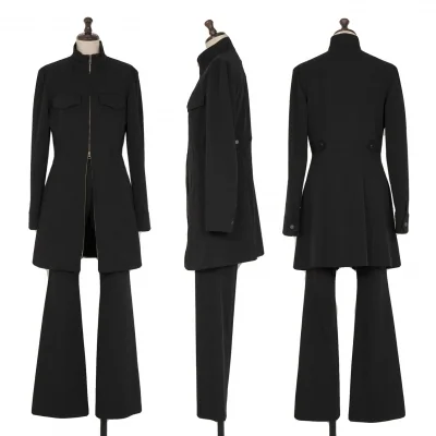 ジャンポールゴルチエ ファムJean Paul GAULTIER FEMME ストレッチセットアップスーツ 黒