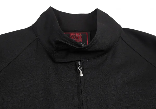 ジャンポールゴルチエ クラシックJean Paul GAULTIER CLASSIQUE ウールハリントンジャケット 黒48 K-118943_002