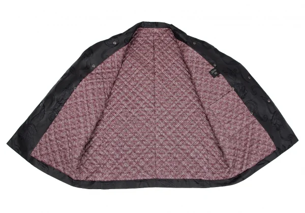 Jean Paul GAULTIER HOMME Quilting Lining Flower Jacquard Coat K-118946_011