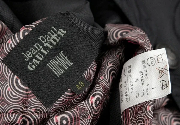 Jean Paul GAULTIER HOMME Quilting Lining Flower Jacquard Coat K-118946_020