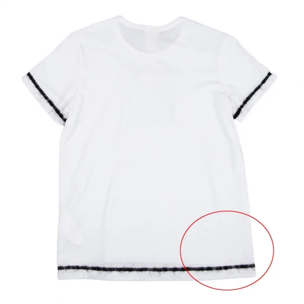 タオ コムデギャルソンtao COMME des GARCONS バック柄スパンコールTシャツ 白S K-118957_010