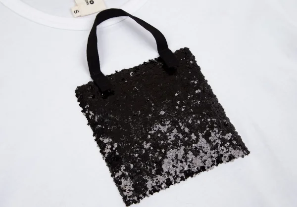 タオ コムデギャルソンtao COMME des GARCONS バック柄スパンコールTシャツ 白S K-118957_006