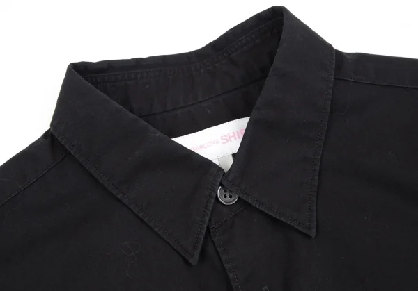 コムデギャルソン シャツ ガールCOMME des GARCONS SHIRT GIRL コットンフリル装飾半袖シャツ 黒M K-118959_006