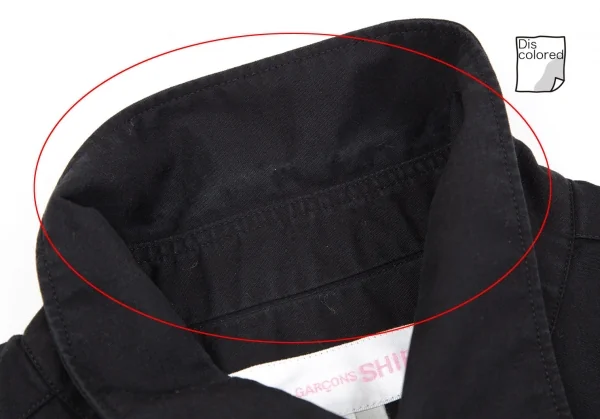 コムデギャルソン シャツ ガールCOMME des GARCONS SHIRT GIRL コットンフリル装飾半袖シャツ 黒M K-118959_007