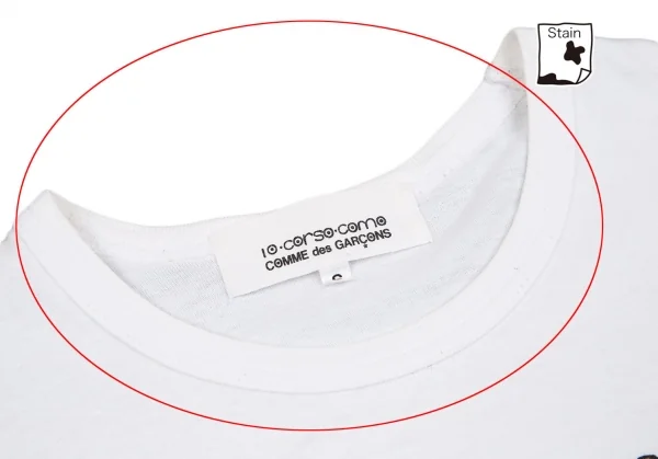 コムデギャルソン×コルソコモ10 Corso Como COMME des GARCONS ニットポケットロゴプリントTシャツ 白S K-118961_005