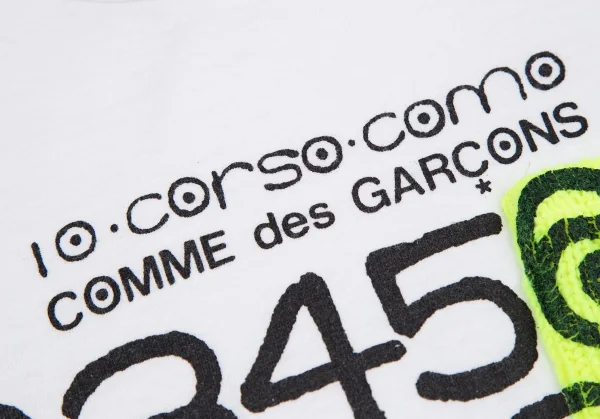 コムデギャルソン×コルソコモ10 Corso Como COMME des GARCONS ニットポケットロゴプリントTシャツ 白S K-118961_007