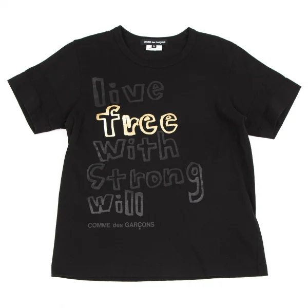 COMME des GARCONS Message Printed T Shirt Black S K-118964_001