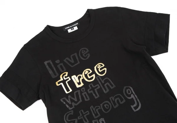 COMME des GARCONS Message Printed T Shirt K-118964_002
