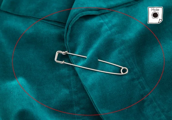 ワイズビスリミY's bis LIMI ベロアピン留めデザインジャケット エメラルドS K-118981_011