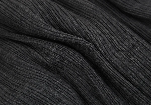 イッセイミヤケ フェットISSEY MIYAKE FETE プリーツドレープデザインジャケット チャコール2 K-118986_014