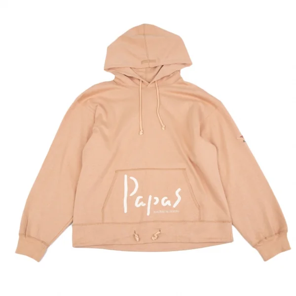 Papas Logo Printed Pull-over Hoodie Pink S-M K-118994_001
