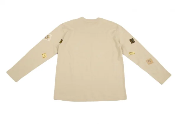 カールヘルムKarl Helmut パッチワークデザイン長袖Tシャツ ベージュM K-118995_012