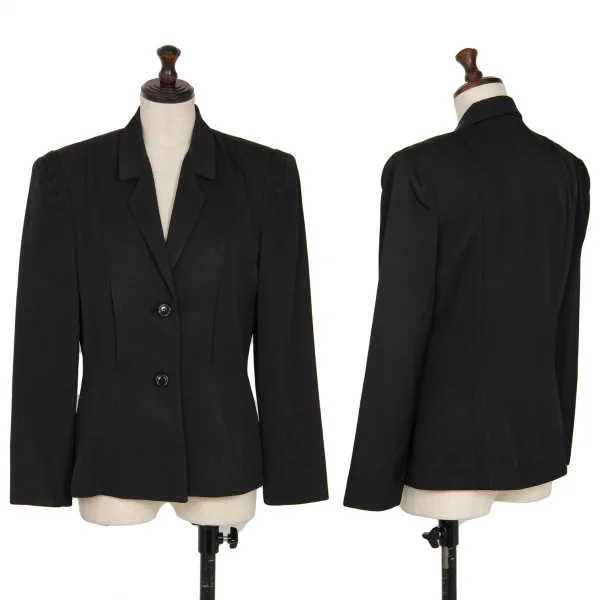 COMME des GARCONS Dart Shoulder Triacetate Jacket Black S-M K-119004_001