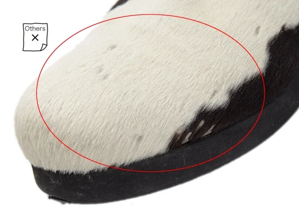 コムデギャルソンCOMME des GARCONS ハラコシューズ 白茶22.5 (K-119012)