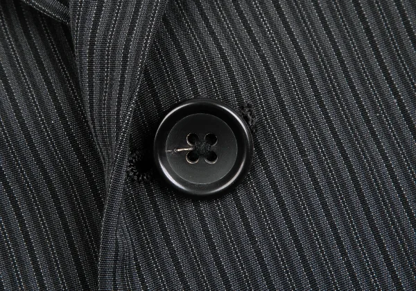 ワイズフォーメンY's for men  ポリシルク背抜きストライプ3Bジャケット チャコールM K-119018_005