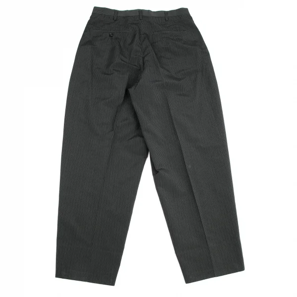 ワイズフォーメンY's for men ポリシルクストライプテーパードパンツ チャコールLL K-119019_009