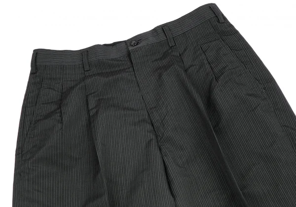 ワイズフォーメンY's for men ポリシルクストライプセットアップ チャコールM・LL K-119020_011