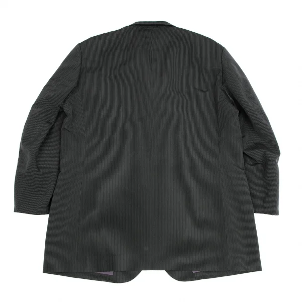 ワイズフォーメンY's for men ポリシルクストライプセットアップ チャコールM・LL K-119020_009