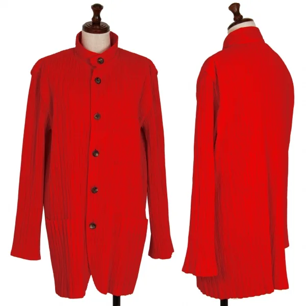 ISSEY MIYAKE Padding Pleats Jacket Red L K-119029_001