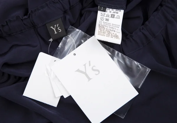 Y's Triacetate Poly Crepe Frill Pants K-119063_012