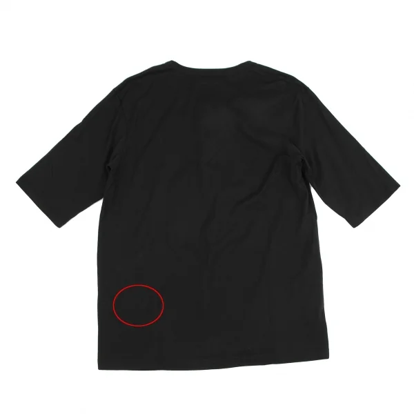 サイトs'yte レースアップビッグTシャツ 黒3 K-119066_011