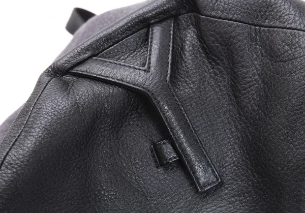 Yohji yamamoto discord Leather Switch BackPack K-119081_013