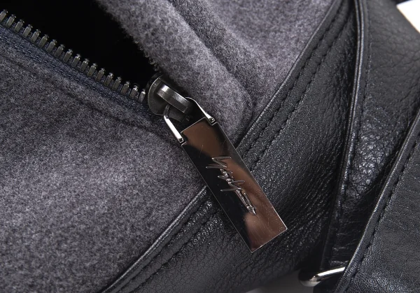 Yohji yamamoto discord Leather Switch BackPack K-119081_009