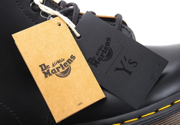 新品!ワイズ×ドクターマーチンY's× Dr Martens 101 バックジップ6ホールブーツ UK5 黒黄UK5(24位) K-119084_011