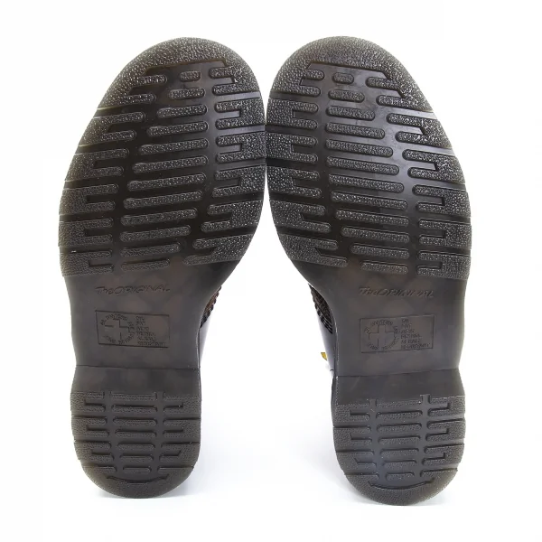 新品!ワイズ×ドクターマーチンY's× Dr Martens ヘリンボーン切替10ホールブーツ UK7 黒グレー茶UK7(26位) K-119085_006