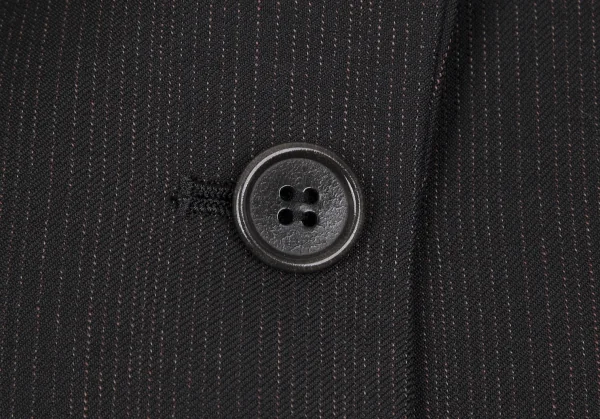 セオリーTheory ピンストライプウールジャケット 黒2 K-119087_007