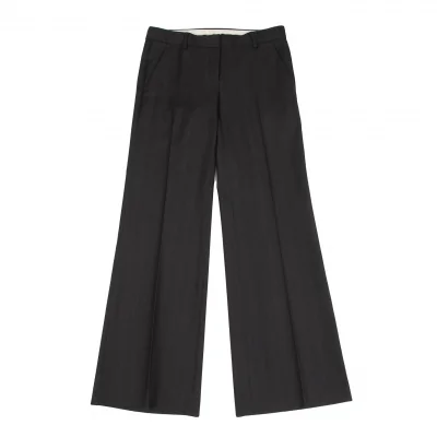 セオリーTheory ピンストライプウールフレアパンツ 黒