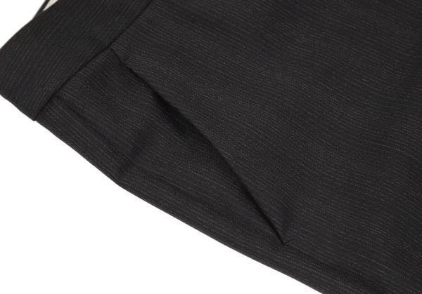 セオリーTheory ピンストライプウールフレアパンツ 黒4 K-119088_005