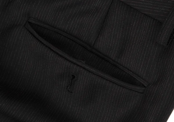 セオリーTheory ピンストライプウールセットアップスーツ 黒2・4 K-119089_017