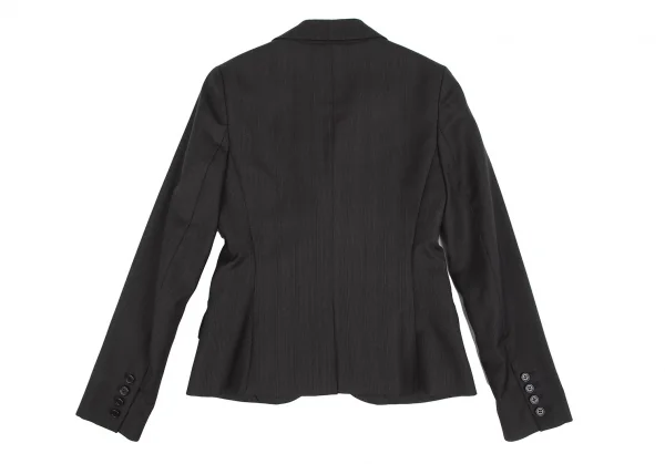 セオリーTheory ピンストライプウールセットアップスーツ 黒2・4 K-119089_007