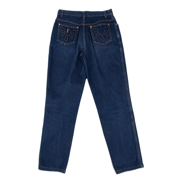 Yves Saint Laurent Cassandra Embroidery Jeans Indigo 40 K-119090_001