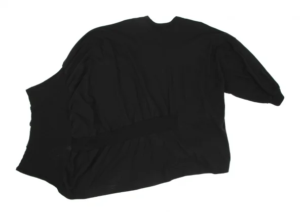 Y's Knit Switching Asymmetry Poncho Top K-119110_010