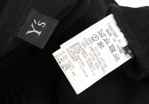 Y's Knit Switching Asymmetry Poncho Top K-119110_014