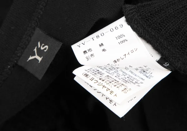 Y's Knit Switching Asymmetry Poncho Top K-119110_015