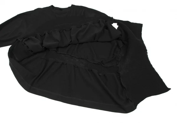 Y's Knit Switching Asymmetry Poncho Top K-119110_009