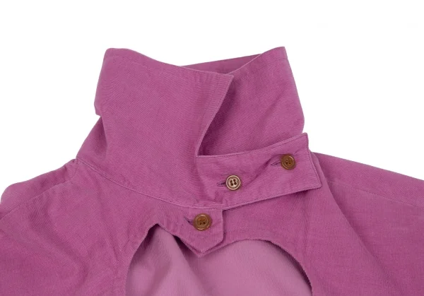 ヴィヴィアンウエストウッド レッドレーベルVivienne Westwood Red Label コーデュロイ七分袖ハートカッティングシャツ ピンク38 K-119117_004