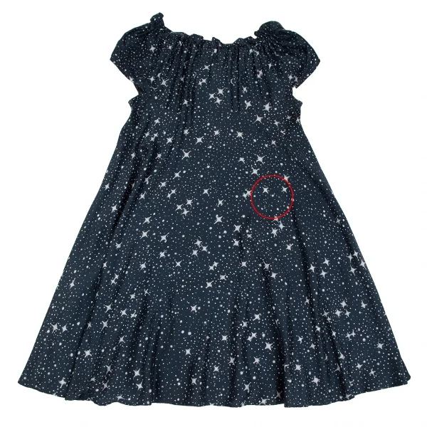 ヴィヴィアンウエストウッド レッドレーベルVivienne Westwood Red Label ミルキーウェイプリントワンピース 紺1 K-119119_013