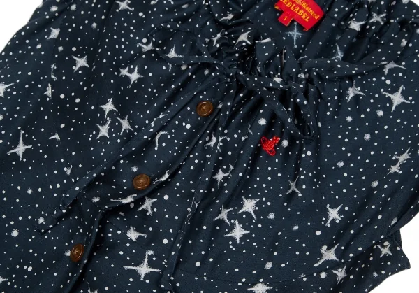 ヴィヴィアンウエストウッド レッドレーベルVivienne Westwood Red Label ミルキーウェイプリントワンピース 紺1 K-119119_007