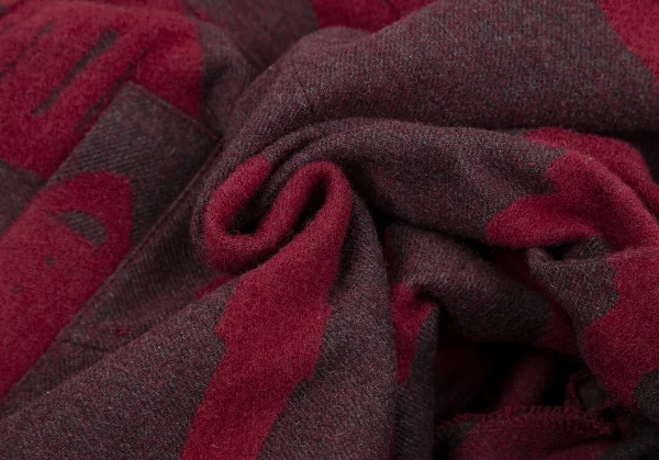 ヴィヴィアンウエストウッド レッドレーベルVivienne Westwood Red Label 鍵柄アンゴラ混ウールコットンショートパンツ グレー赤2 K-119125_010