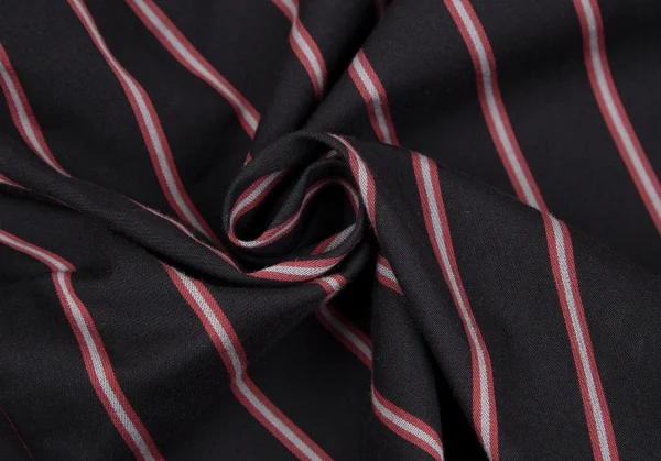 ヴィヴィアンウエストウッド アングロマニアVivienne Westwood ANGLOMANIA タック変形ストライプスカート 黒38 K-119129_011