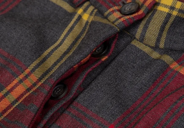 ヴィヴィアンウエストウッド アングロマニアVivienne Westwood ANGLOMANIA タータンチェックウールショートパンツ グレー赤黄38 K-119130_004