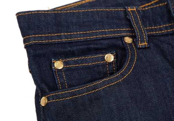 ヴィヴィアンウエストウッド アングロマニアVivienne Westwood ANGLOMANIA×Lee 裏スクイグルプリントデニムショートパンツ インディゴXXS K-119131_006