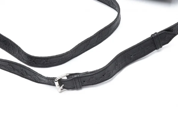 ヴィヴィアンウエストウッドVivienne Westwood オーブ型押しレザーショルダーバッグ 黒 K-119133_010