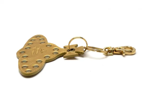 ヴィヴィアンウエストウッドVivienne Westwood フォイルレザーオーブキーリング ゴールド K-119136_004