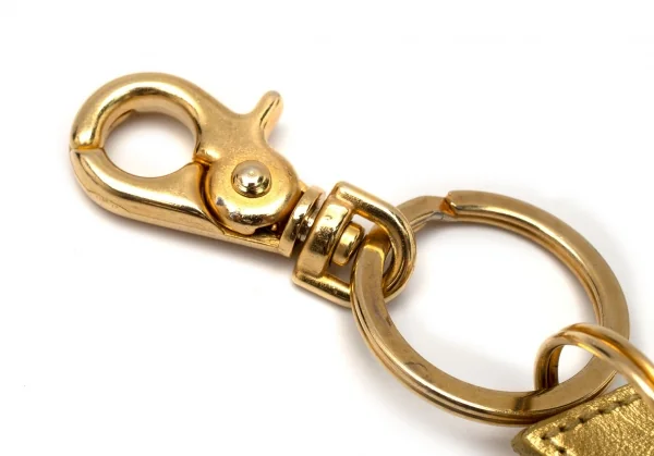 ヴィヴィアンウエストウッドVivienne Westwood フォイルレザーオーブキーリング ゴールド K-119136_006